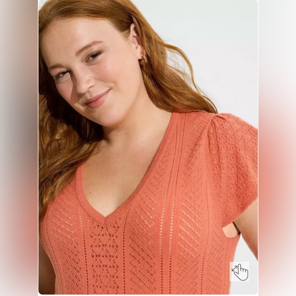 Torrid Everyday Soft Pullover Pointelle Sweater. NWOT. - Picture 5 of 7